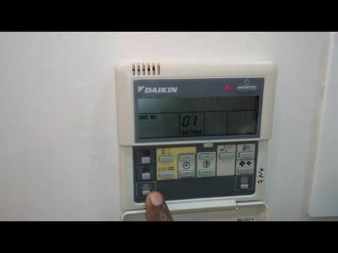 Daikin remote setting