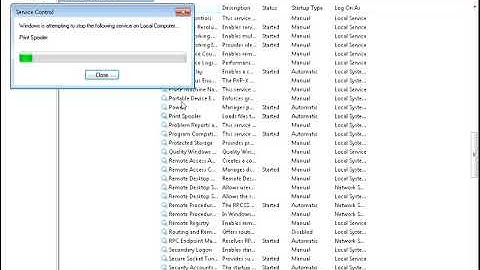 How To Restart printer spooler service in windows 7