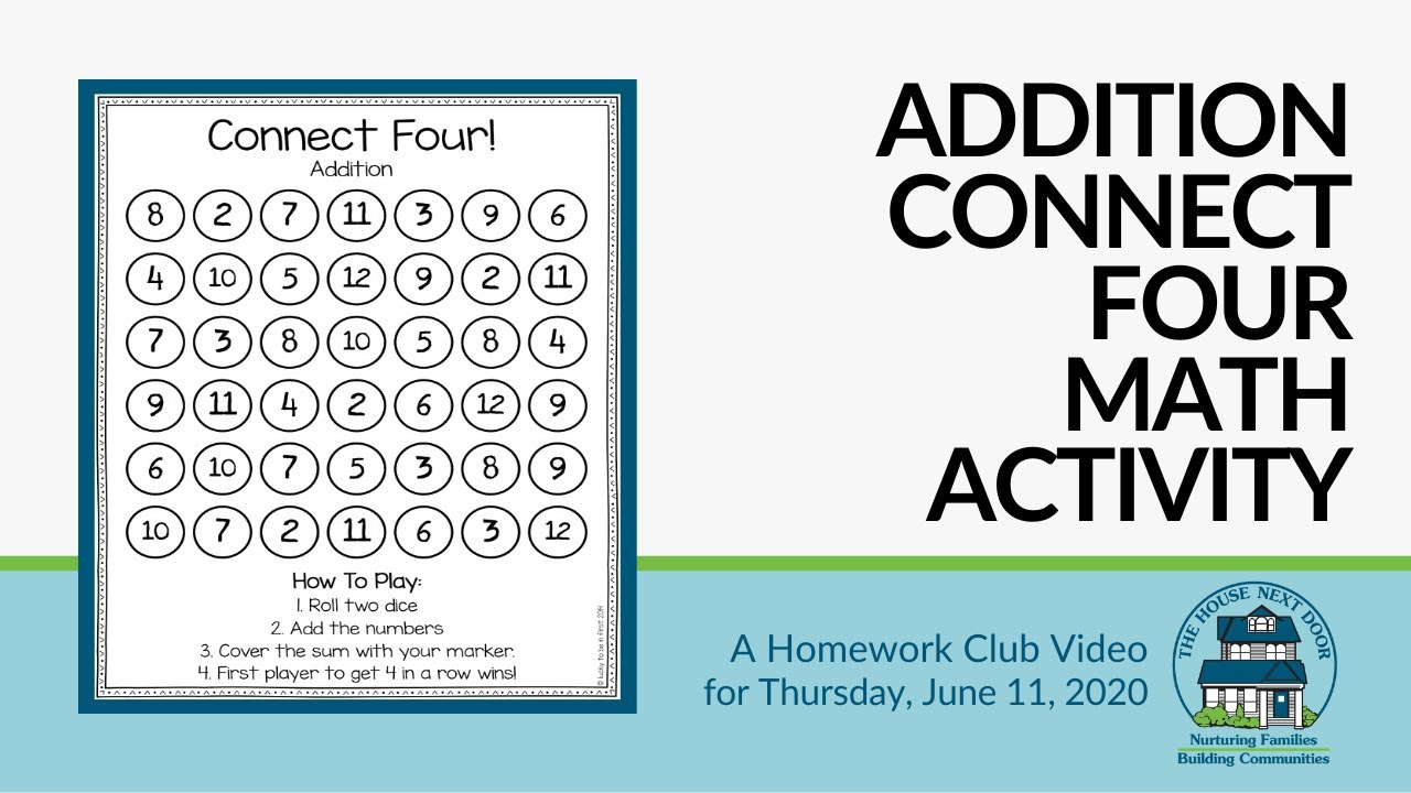 addition-connect-four-math-activity-a-homework-club-video-for-thursday-june-11-2020-youtube