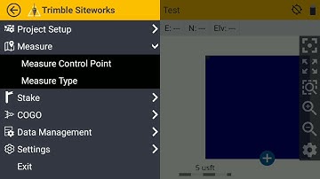 Trimble Siteworks how to: Key in Control Points