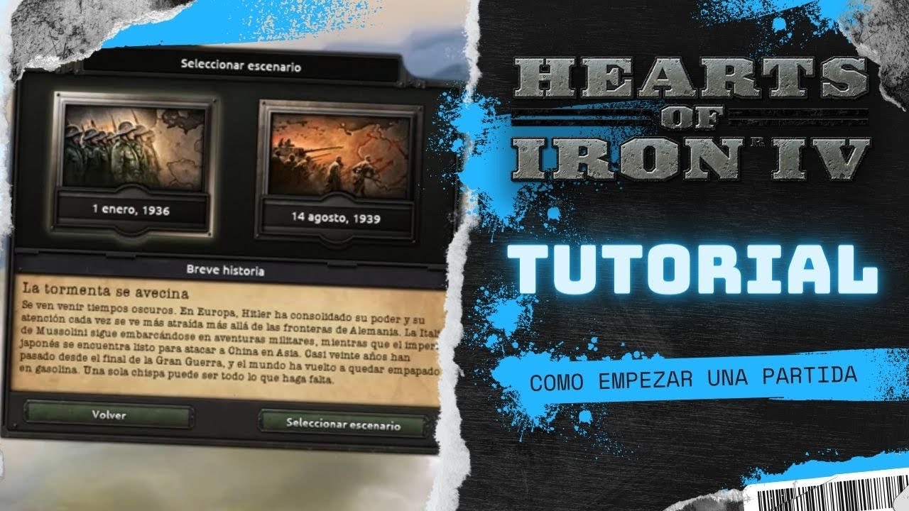 HEARTS OF IRON IV #TUTORIAL | COMO EMPEZAR UNA PARTIDA - YouTube