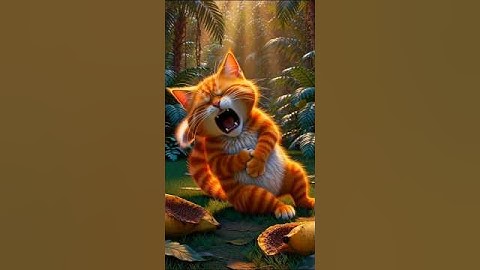 Rotten Banana The Orange Cat 🙈 #shorts #ytshorts #ai #cat #monkey #banana #mousedeer #viral