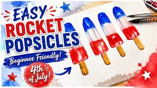 Easy Watercolor Popsicle Tutorial (Step-by-Step)