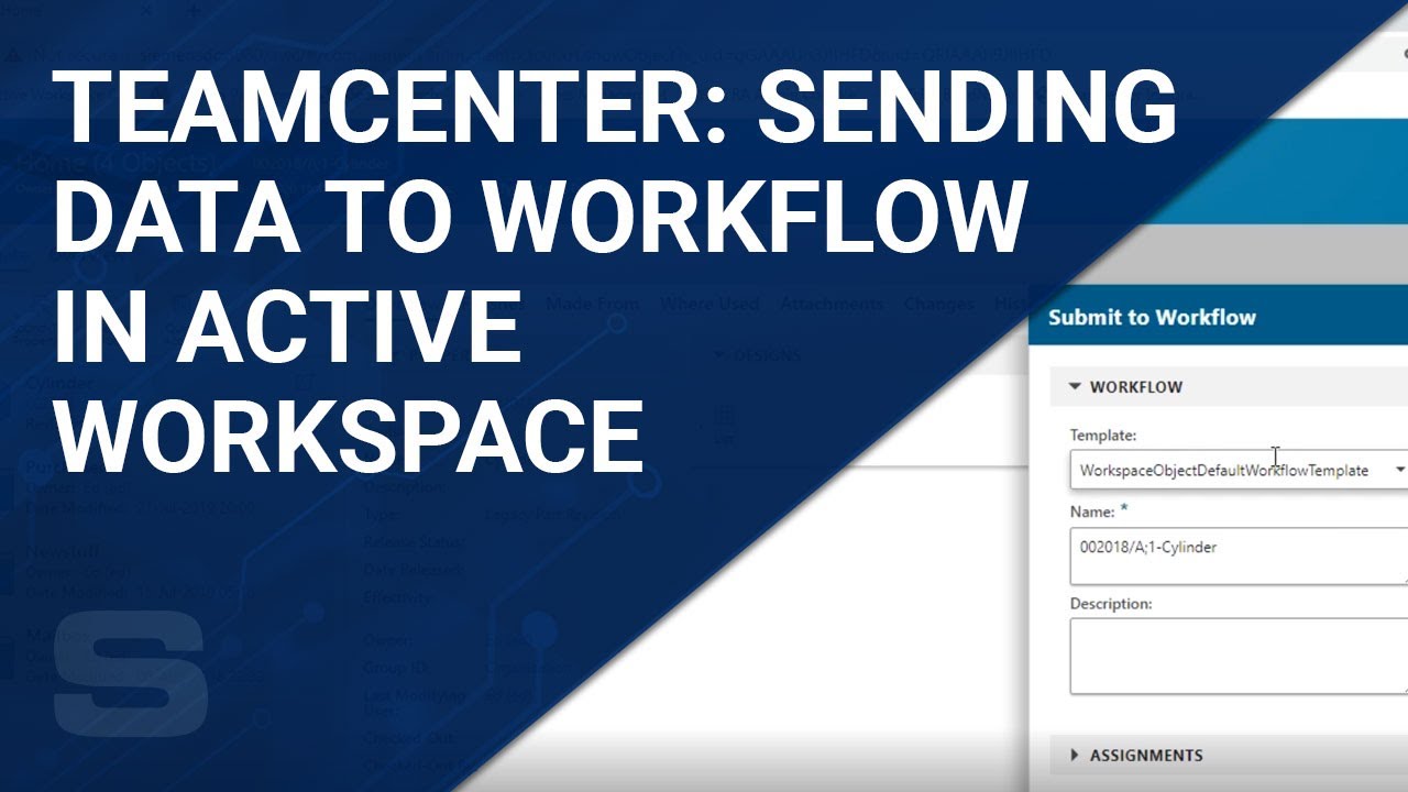 Teamcenter: Sending Data to Workflow in Active Workspace - YouTube