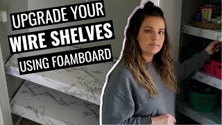 How to Cover Wire Shelving for less than $10 | Meagan Nichole DIY & Lifestyle