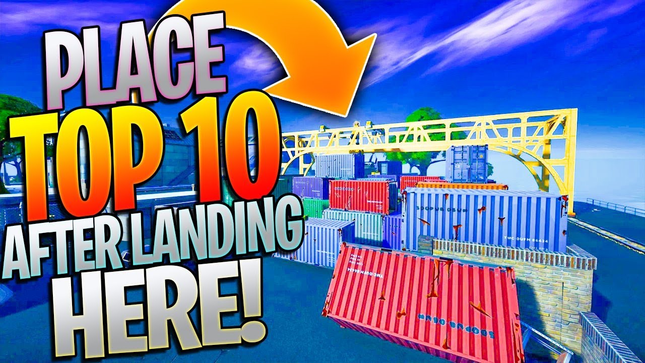 How To Do The "PLACE TOP 10 AFTER LANDING AT DIRTY DOCKS" Challenge Fast And Easy!