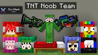 Minecraft Bedwars, Nhưng Sở Hữu Tất Cả TNT Noob Team *Súng KHANGG Siêu Vip Như Hacker ??