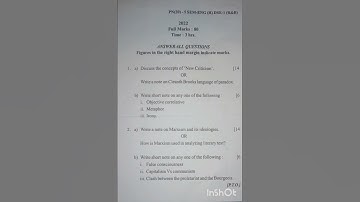 B.A. English Honours 5th Semester,DSE-1 questions