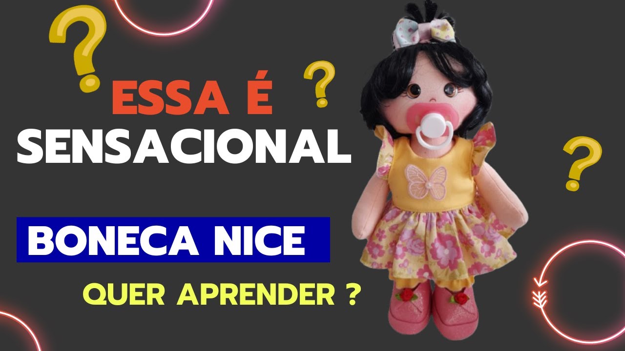 Aprenda fazer Boneca de Pano Nice - Parte 02 Projeto na Descrição @vanialimaartess