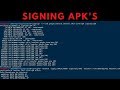 How To Manually Sign APK's with Jarsigner & Zipalign