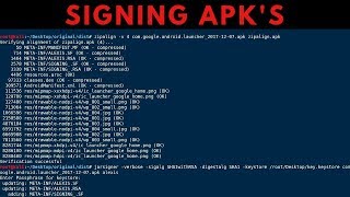 How To Manually Sign APK's with Jarsigner & Zipalign
