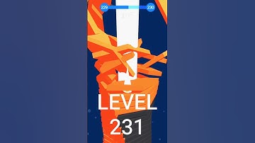 LEVEL 231 | stack ball 3d | perfect shot gameplay | mobile game short video #stackball #shorts