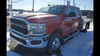 New 2020 RAM 3500 Tradesman Chassis w/ Flatbed Walk Around (N20299)