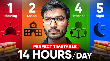 STUDY 14 Hours/Day to Crack IIT-JEE (Full Timetable Inside!)