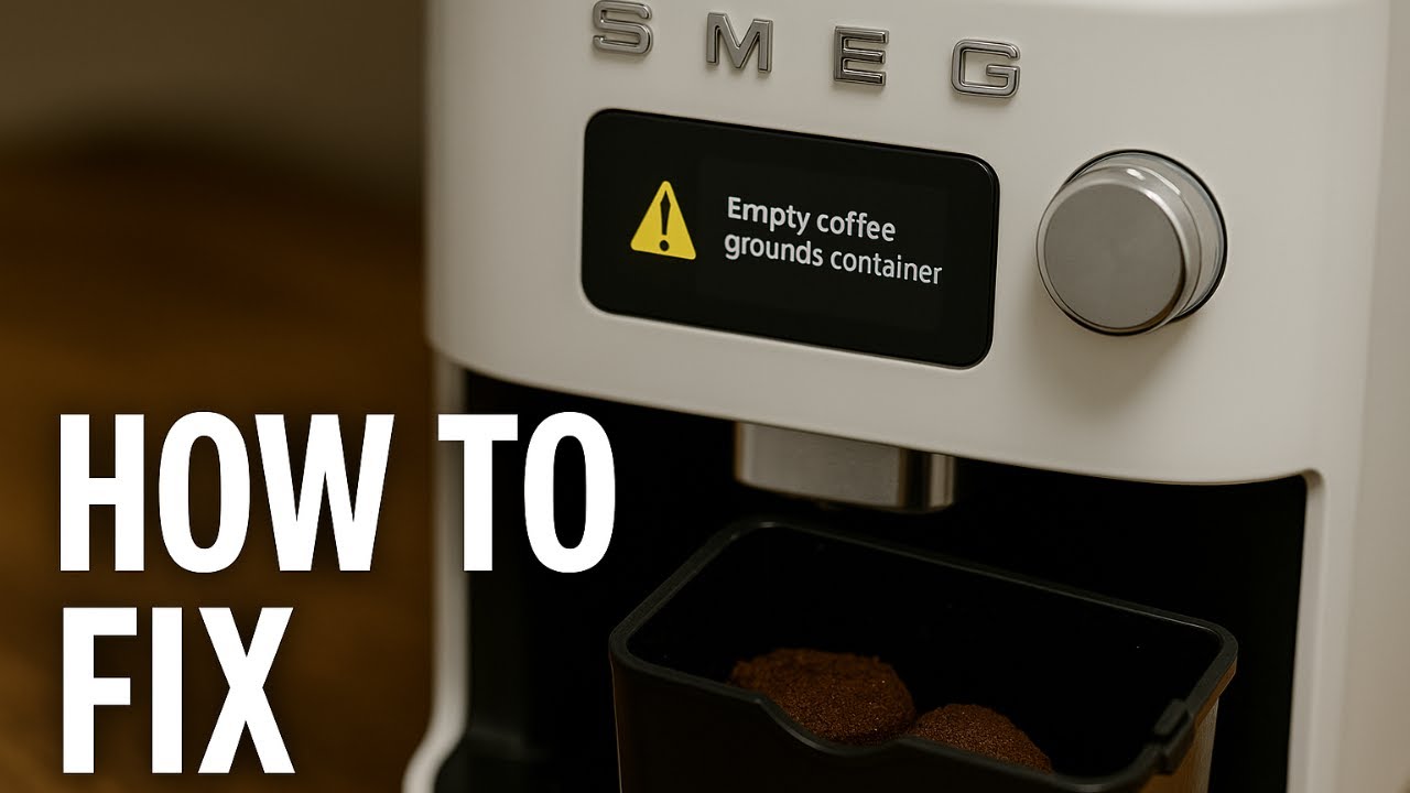 Как устранить ошибку «кофейная гуща» на кофемашине Smeg BCC02
