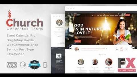 Preview Church and Events - Responsive WordPress Theme TFore