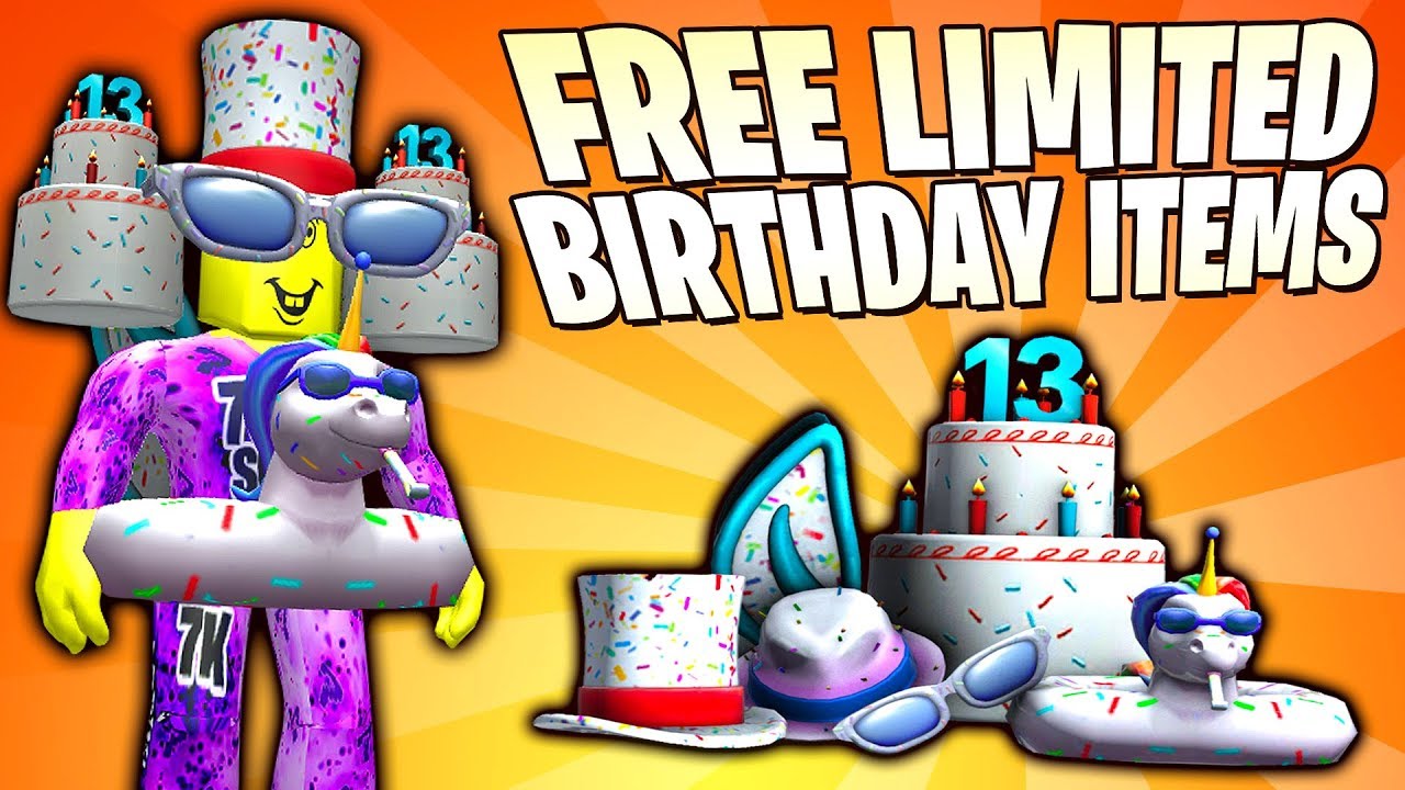Roblox 13th Birthday New Free Limited Items Accessories From Catalog No Promo Code Needed 2019 Youtube