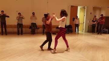 Salsa On2 Intermediate Turn Pattern Combo Partnerwork by Sergio and Sheena #111