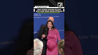 Stephen Miller s Wife s Baby bump draws attention at WHCA Dinner