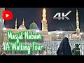 Masjid nabawi madina  walking tour sky lab 4k  2024