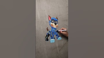 Draw your own Glow-in-the-Dark Chase! #PAWPatrolMovie
