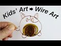 Kids' Art into Wire Jewelry - Cat Pendant Tutorial - Viewer's Challenge