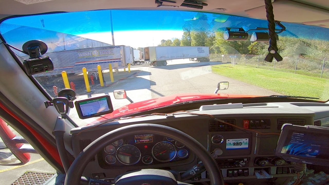 Tight truck backing.  We ALL struggled.  Rookie Trucking Life.