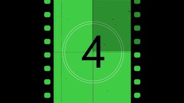 Video countdown green screen effect 1 2 3 4 5