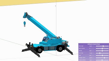 MSphysicsによるラフタークレーン シミュレーション（Rough terrain simulation with MSphysics）