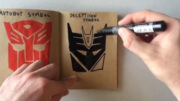 How to Draw a Decepticon Symbol