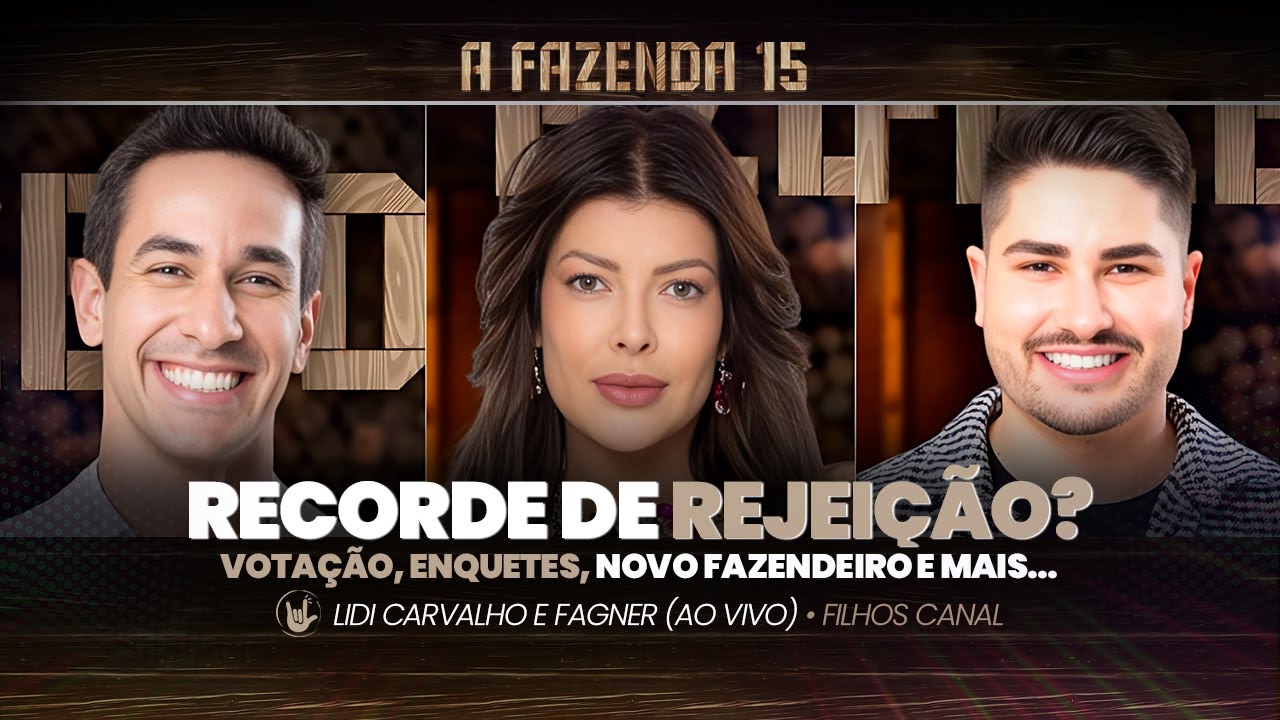 A FAZENDA 15: ENQUETE aponta mais uma REJEIÇÃO em ROÇA - Vídeo