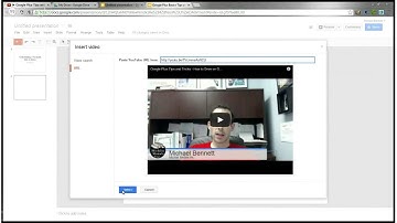 How To Link or Embed a YouTube Video in a Google Drive Presentation - Google+ Basics, Tips & Tricks