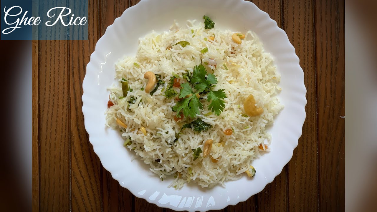 Ghee rice Restaurant style gee rice simple and easy recipe ಗೀ ರೈಸ್