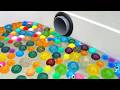 Water Marble Run ☆ Tiny Balls & Colorful Marbles