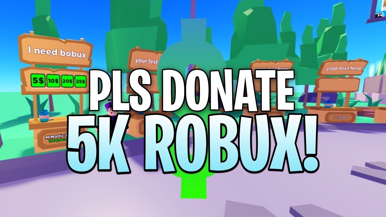 Pls Donate 🤑 Donating (CHANNEL POINTS FOR ROBUX), !discord