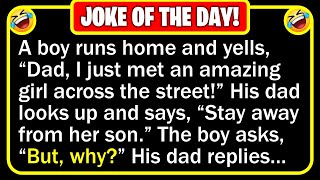 🤣 BEST JOKE OF THE DAY! - A boy notices a beautiful girl across the street... | Funny Clean Jokes