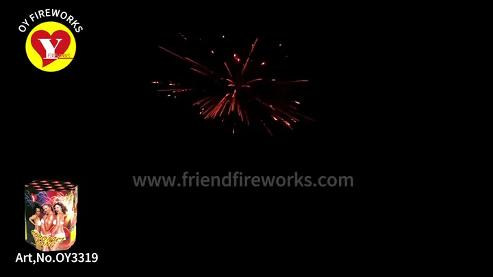 Art No: OY3319  1.2 inch 19 Shots Cake Fireworks From Liuyang Factory