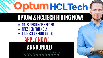 Finally Optum & HCLTech Hiring 2025 | Freshers Apply Now | Off Campus Drive 2025