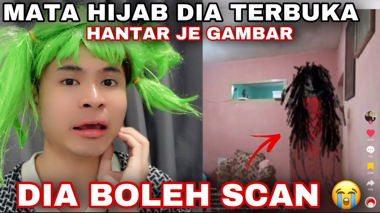 HIJAB MATA TERBUKAK😭| KORANG HANTAR JE GAMBAR AKU BOLEH TENGOKKAN😭