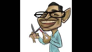 Video-Miniaturansicht von „2D caricature by Artist Philip (Indian caricature artist) #caricature #digitalart“