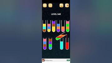 COLOR SORT PUZZLE LEVEL 548