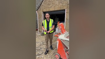 Today we used the Ritmo L Plus spray rendering machine! #render #rendering #monocouche #construction