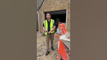 Today we used the Ritmo L Plus spray rendering machine! #render #rendering #monocouche #construction