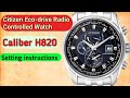 How to set time on citizen ecodrive watch h820trendwatchlab