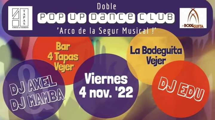 PopUpDanceClub Vejer 4 noviembre 2022