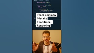 Common React Mistake : Conditional Rendering #coding #javascript #react #reactcontent