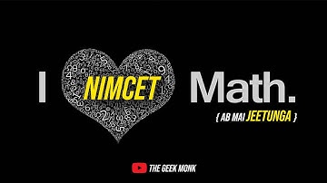 NIMCET Maths Preparation 🔥 | How to Crack NIMCET Maths 😎
