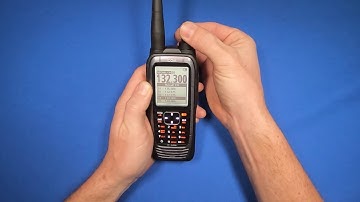 How to enter a frequency in the Icom A25 aviation radio