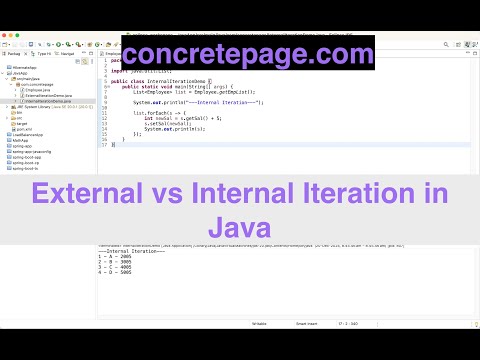 External vs Internal Iteration in Java
