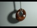 making a wooden pendant #woodturning #woodworking #pendant